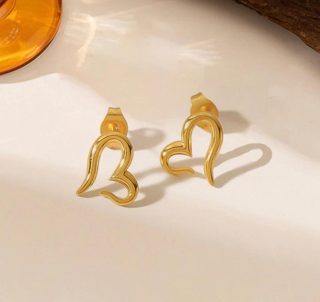 heart themed earrings