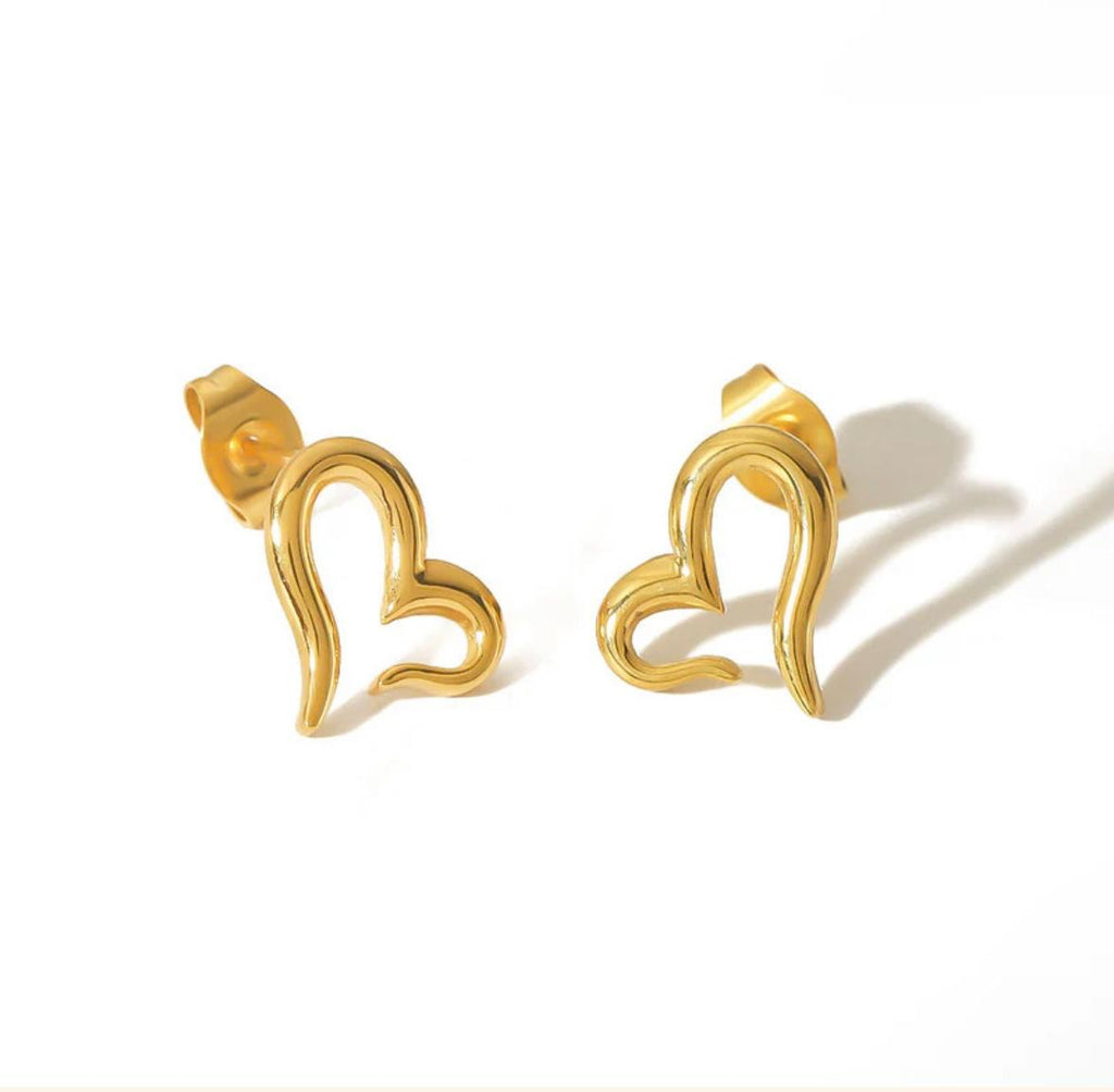 heart themed earrings