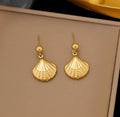 shell themed earrings