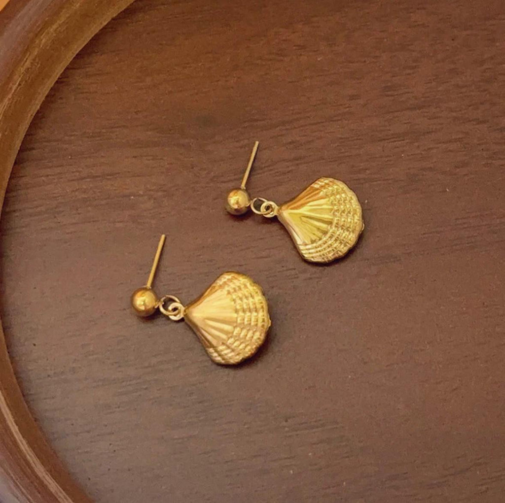 shell themed earrings