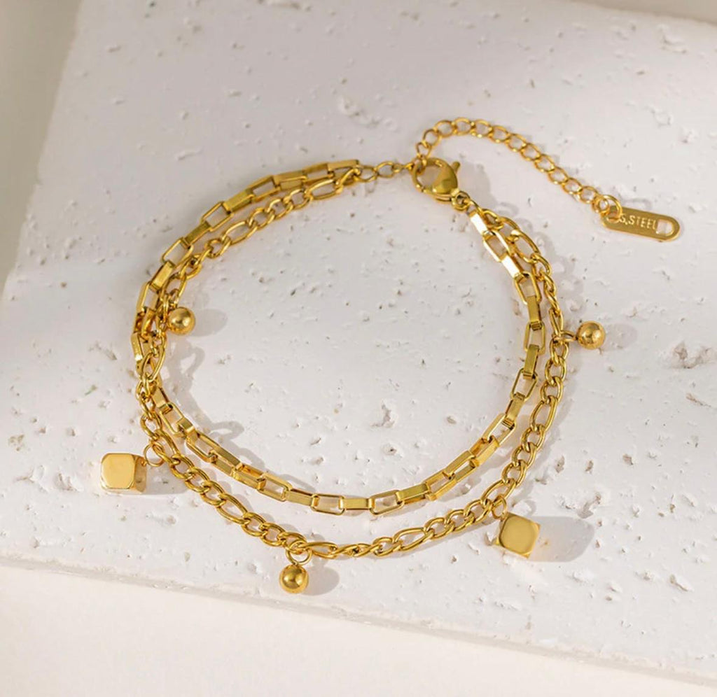 cube themed bracelet