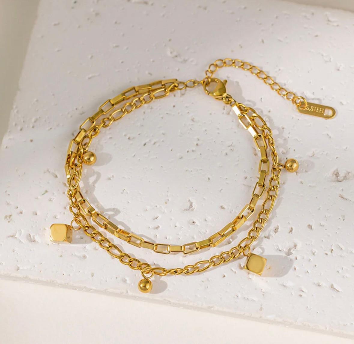 cube themed bracelet