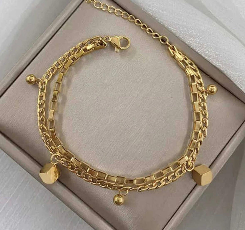 cube themed bracelet