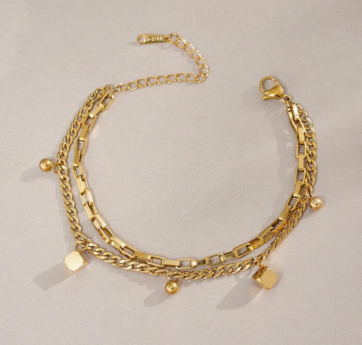 cube themed bracelet